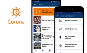 Neuer Corona-Informationsbereich in der Warn-App NINA Version 3.1