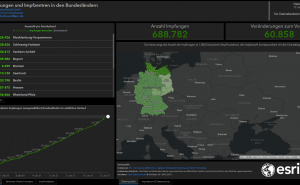 Esri veröffentlicht Dashboard zu Covid-19-Impfungen