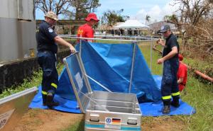 THW in Madagaskar: Aufbau der Trinkwasseraufbereitungsanlage