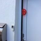 Mit G.i.L. S-150 markierte Tür zur leichten Erkennung für die nachfolgenden...