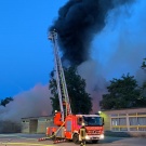 langer Feuerwehreinsatz durch den Großbrand.