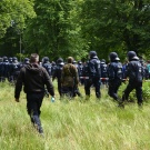 Polizei bei einer Großübung