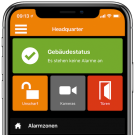 mobile Ansicht des Remote Management Systems