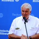 THW-Präsident Broemme spricht bei der Eröffnung des Ausbildungszentrums