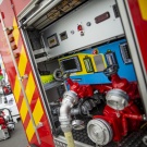 Feuerwehr Einsatzfahrzeug mit Ausstattung