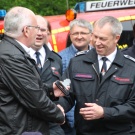 Die symbolische Schlüsselübergabe
