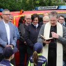 Die Christophorus-Plakete wurde vom Pfarrer Thomas Nienstedt übergeben.