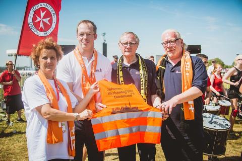 Am Kirchentag waren die Johanniter vor Ort.