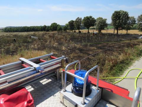 2018 brannten an der Friedhofsallee rund 2.500 Quadratmeter Feld