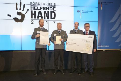 Sonderpreis Helfende Hand 2017 wird an eine ABC-Regieeinheit verliehen.