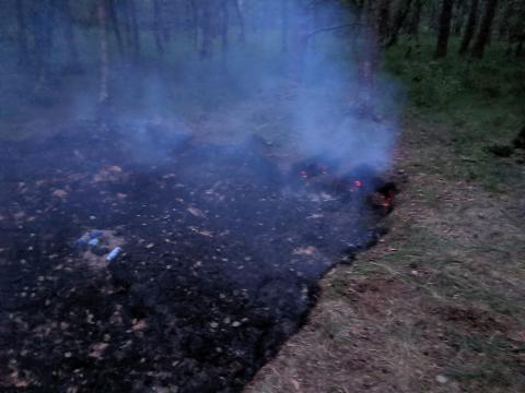 Die Feuerstelle hatte bereits dazu geführt, dass der Brand weit...