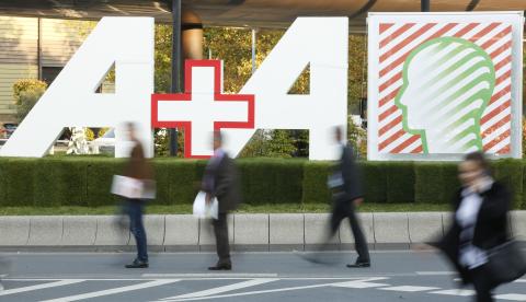 Auf dem Messegelände Düsseldorf findet die A+A statt.