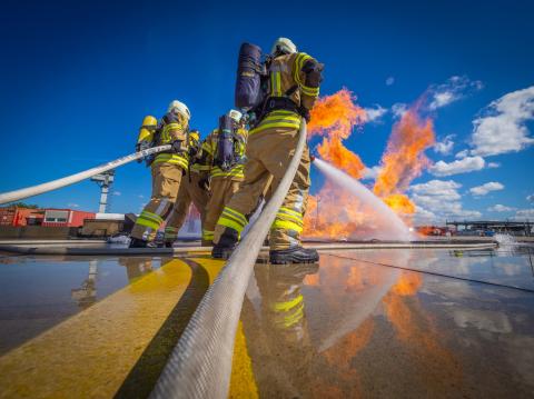 Flughafenfeuerwehr Hannover im Einsatz