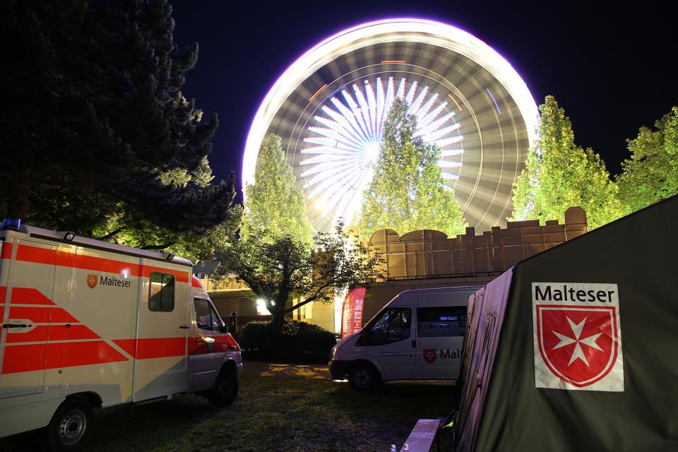 Die Malteser im Einsatz auf dem Liborifest in Paderborn.