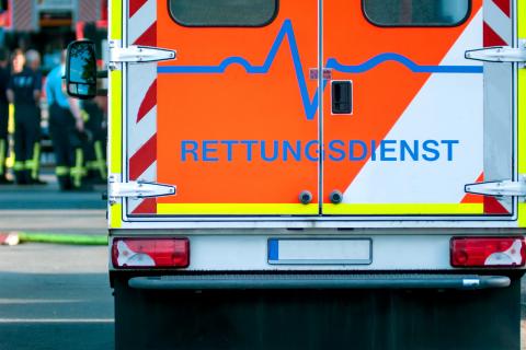 Einsatzfahrzeug vom Rettungsdienst