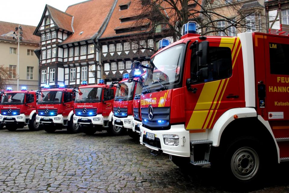 Löschfahrzeuge des Bundes für das Land Niedersachsen