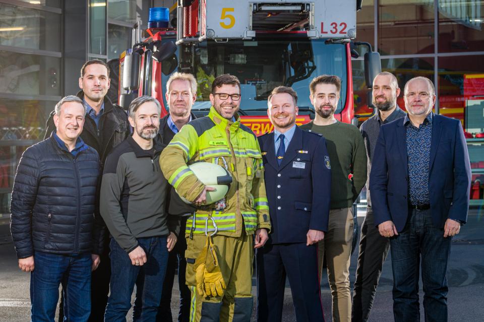Die Forschungsgruppe ISS arbeitet eng mit der Dresdner Feuerwehr zusammen.