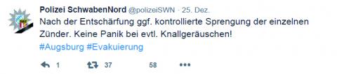 transparente Erklärung eigener Vorgehensweise zur Bevölkerungsberuhigung