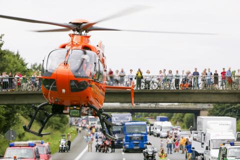 Zivilschutzhubschrauber im Einsatz