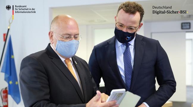 Bundesgesundheitsminister Jens Spahn besucht das BSI