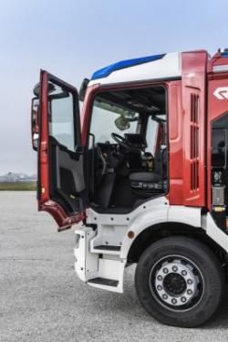 Fahrerkabine im EIinsatzfahrzeug