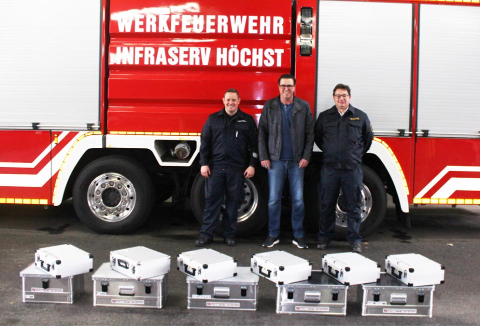 Ausstattung von Stoll für den neuen GWG der Werkfeuerwehr lnfraserv Höchst.