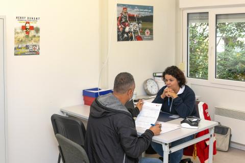 Einsatz des DRK bei der Hochwasserkatastrophe in Rheinland-Pfalz: stationäres...