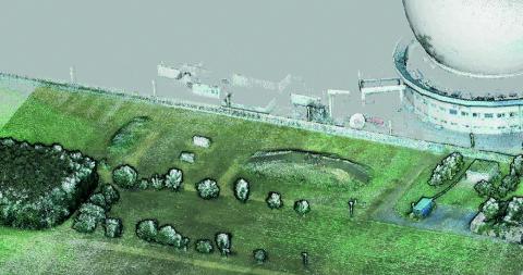 Karte des Fraunhofer-Campus Wachtberg erstellt mit 3D-Mapping-Technologie