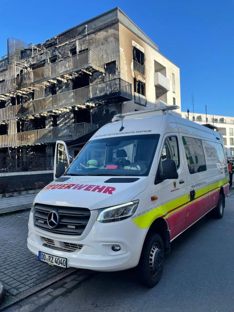 Robotik Taskforce mit RobLW in Essen zur Innenerkundung eines ausgebrannten...