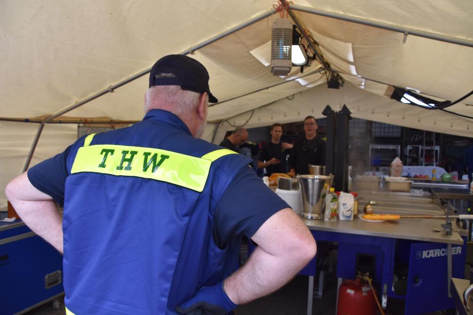 200 Einsatzkräfte galt es während des Waldbrandes zu verpflegen