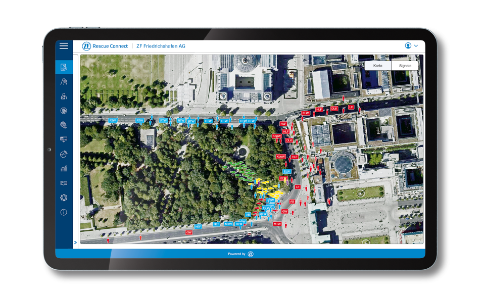 Das Web-Dashboard visualisiert über die App Live View sofort alle
verfügbaren...