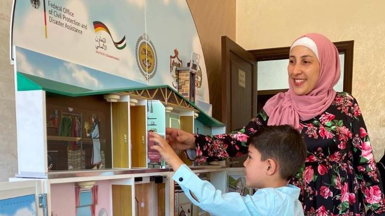 Sensibilisierungsmaßnahme Häuser der Gefahren Juli 2023 in Amman