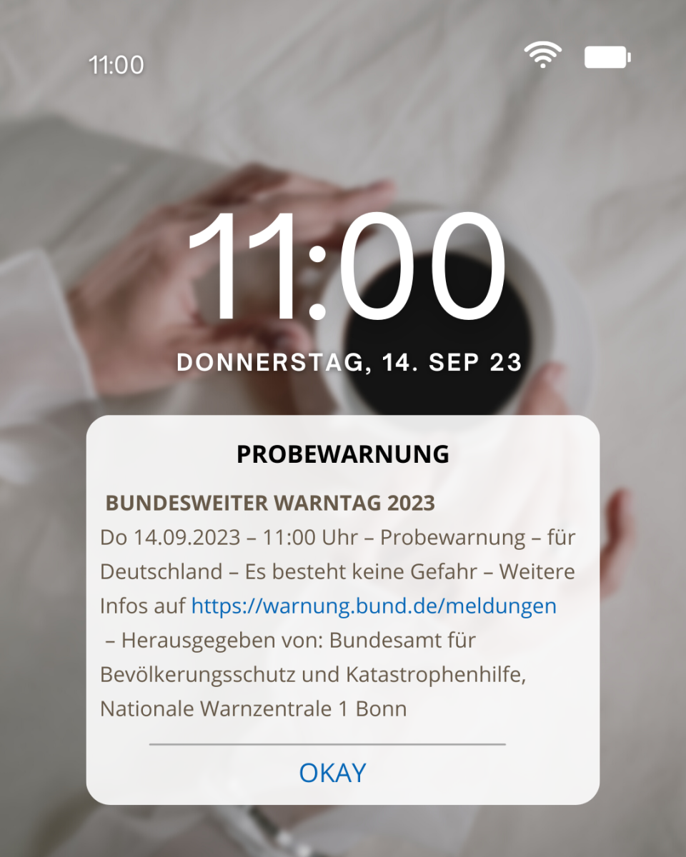 „Im Ernstfall Warnmeldungen richtig wahrnehmen“