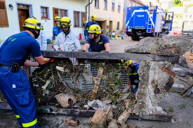 Weitere Regenfälle erwartet: THW steht bereit