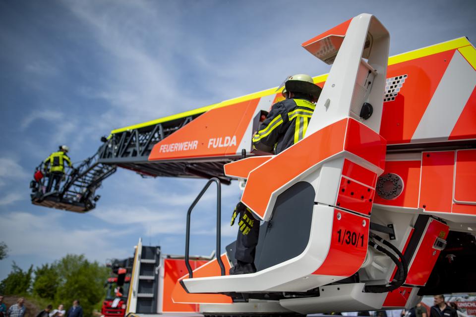 Ein Einsatzfahrzeug der Feuerwehr Fulda