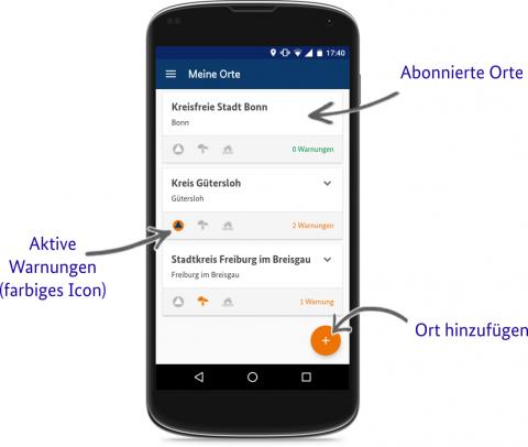 Warn-App NINA vom BBK