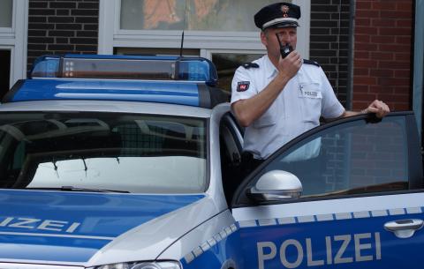 Polizei im Einsatz