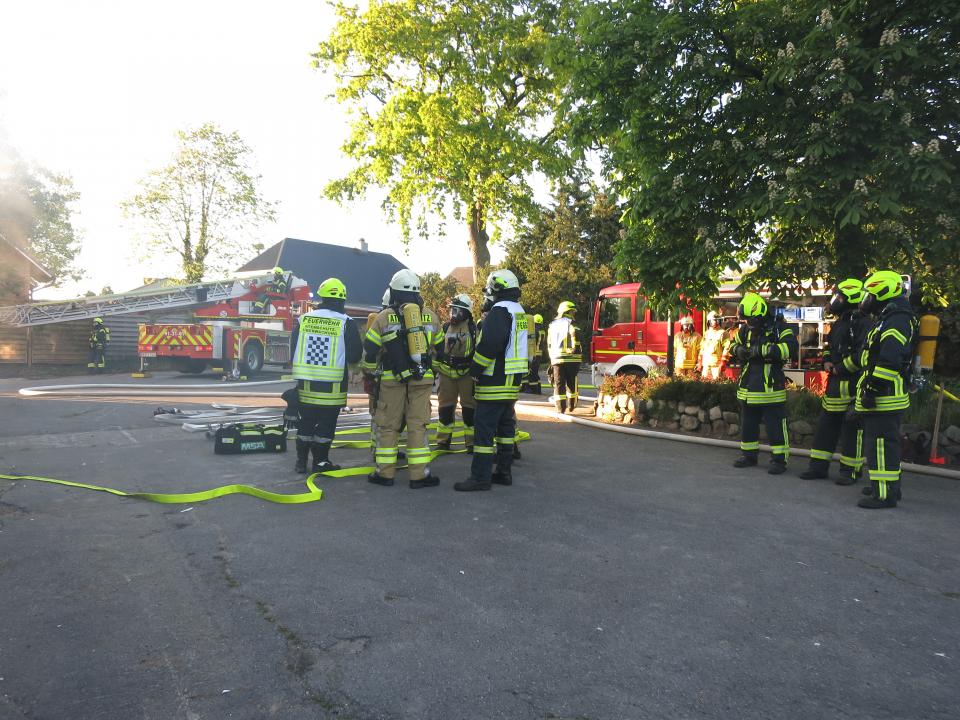 Alarmübung des Kreisfeuerwehrverband Dithmarschen in einem Pflegeheim